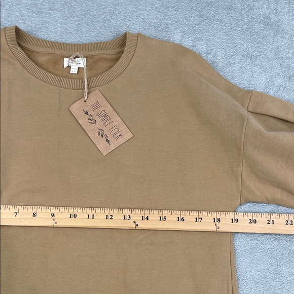 NEW The Simple Folk 6 Organic Cotton Stretch The Oversized Sweater Dress - Picture 5 of 12